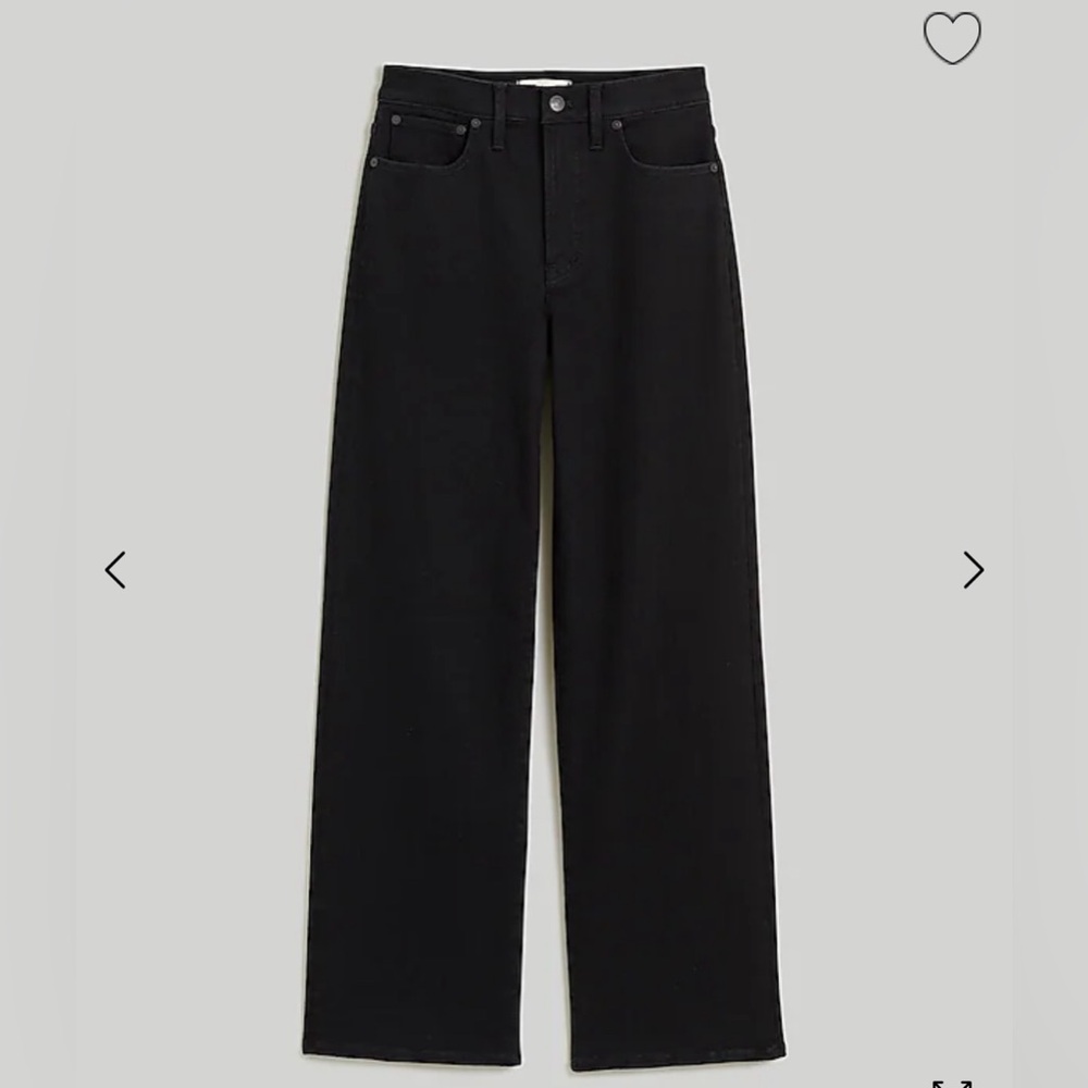 Madewell- The perfect vintage wide leg jean size 27-black